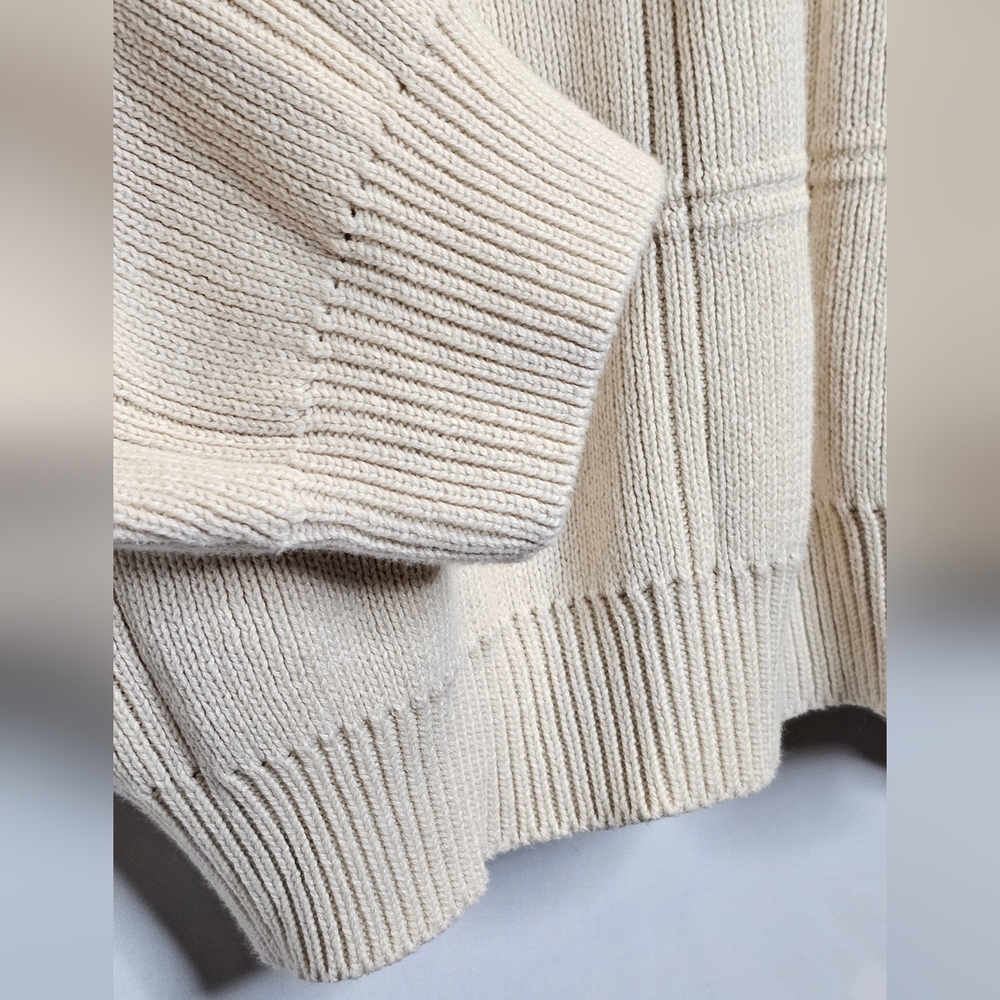 Arrow Cream Color Cotton Knit Sweater - Picture 5 of 6